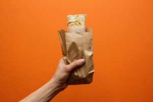 Holding a Burrito